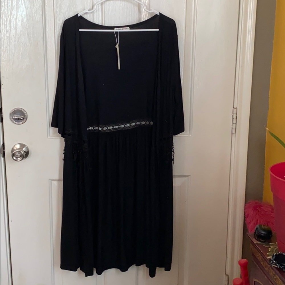 Black cardigan with detail